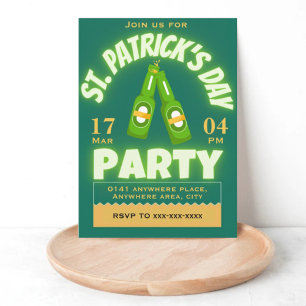 St Patrick's Day Party Einladung