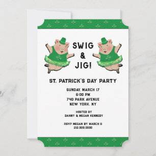 St. Patrick's Day-Party Einladung