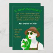St. Patrick's Day Party Einladung (Vorne/Hinten)