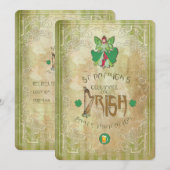 St.Patricks Day - Party Einladung (Vorne/Hinten)