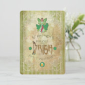 St.Patricks Day - Party Einladung (Stehend Vorderseite)