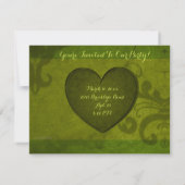 St. Patrick's Day Party Einladung (Rückseite)