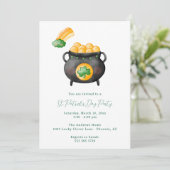 St. Patrick's Day Party Einladung (Stehend Vorderseite)