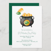 St. Patrick's Day Party Einladung (Vorne/Hinten)