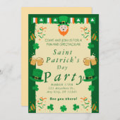 St. Patrick's Day Party Einladung (Vorne/Hinten)