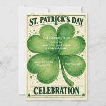 St. Patrick's Day-Party-Einladung