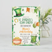 St. Patrick's Day Party-Einladung Einladung (Stehend Vorderseite)