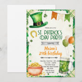 St. Patrick's Day Party-Einladung Einladung (Vorne/Hinten)