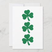 St. Patrick's Day Party Einladung für Cat Lovers (Rückseite)