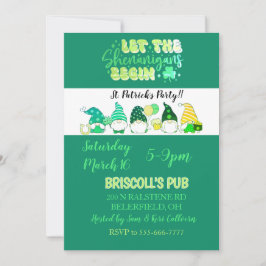 St. Patrick's Day Party-Einladung für die Wohnung