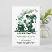 St. Patrick's Day Party Einladung - Viel Bier (Stehend Vorderseite)