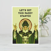 St. Patrick's Day Party Einladungen (Stehend Vorderseite)