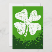 St Patricks Day Party Einladungen | Anpassbar (Rückseite)