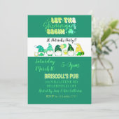 St. Patrick's Day Party flat invitation (Stehend Vorderseite)