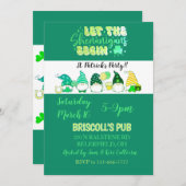 St. Patrick's Day Party flat invitation (Vorne/Hinten)