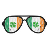 St Patricks Day Party | Funny Irish Flagge Partybrille (Vorderseite)