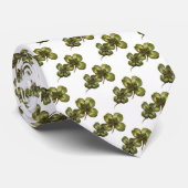 ST PATRICK'S DAY PARTY GREEN IRISH KLEEBLATTS KRAWATTE (Gerollt)