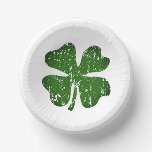 St Patrick's Day Party grünes Papier Soup Bowls Pappteller