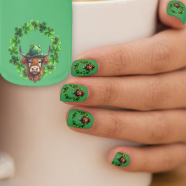 St. Patricks Day Party Irischer Bulle Minx Nagelkunst