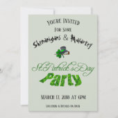 St. Patrick's Day Party Irish Green Funny Einladung (Vorderseite)