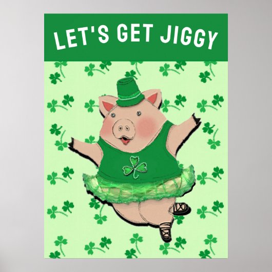 St Patrick's Day Party Irish Jig Poster (Vorne)