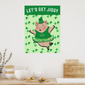 St Patrick's Day Party Irish Jig Poster (Küche)
