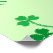 St Patrick's Day Party Irish Jig Poster (Ecke)