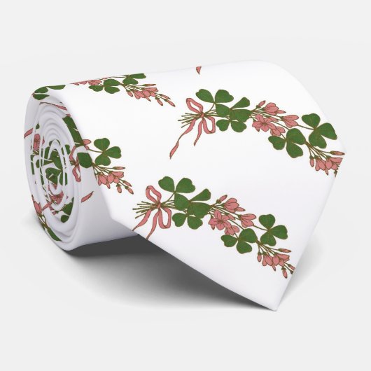 ST PATRICK'S DAY PARTY / KLEEBLÄTTER UND HORSESHOE KRAWATTE (Gerollt)