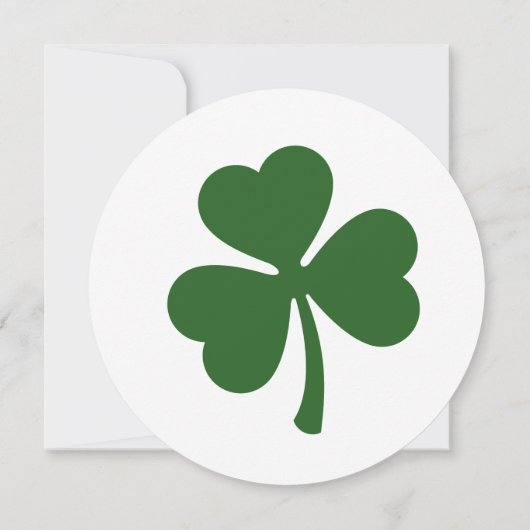 St Patrick's Day Party-Leprechaun Einladung (Rückseite)