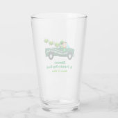 St Patricks Day Party Leprechaun Funny Beer Pint Glas (Rückseite)