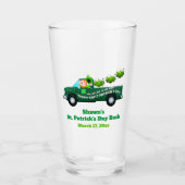 St Patricks Day Party Leprechaun Funny Beer Pint Glas (Vorderseite)
