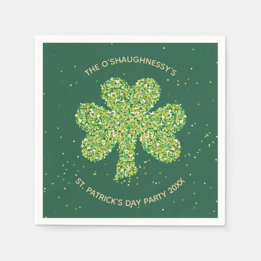 St. Patrick's Day Party Napkins - Anpassen Serviette (Vorderseite)