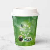 St Patrick's Day Party Paper Cups Pappbecher (Rückseite)