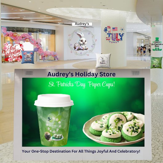 St Patrick's Day Party Paper Cups Pappbecher