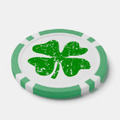 St Patricks Day Party Poker Chips | Grünes Kleebla (Einzeln)