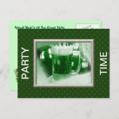 St. Patrick's Day Party Postcard Einladung (Vorne/Hinten)