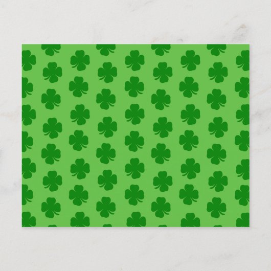 St. Patrick's Day Party Potluck Einladung Flyer (Hinten)