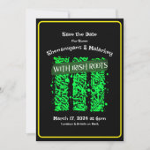 St. Patrick's Day Party Save the Date Irish Roots Einladung (Vorderseite)