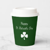St. Patrick's Day Party Shamrock Green Pappbecher (Vorderseite)