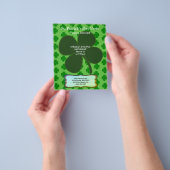 St. Patrick's Day Party Vierblättriges Kleeblatt Flyer (Gruppe)