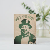 St. Patricks Day Party Vintag Funny Postkarte (Stehend Vorderseite)