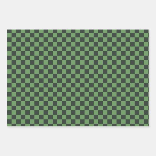 St Patricks Day Pattern Dark Green Cheers Shamrock Geschenkpapier Set (Vorderseite 3)