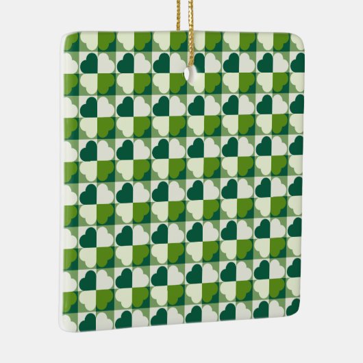 St. Patrick's Day Pattern Keramikornament (Rechts)