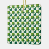 St. Patrick's Day Pattern Keramikornament (Links)