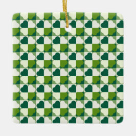 St. Patrick's Day Pattern Keramikornament