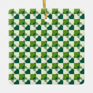 St. Patrick's Day Pattern Keramikornament
