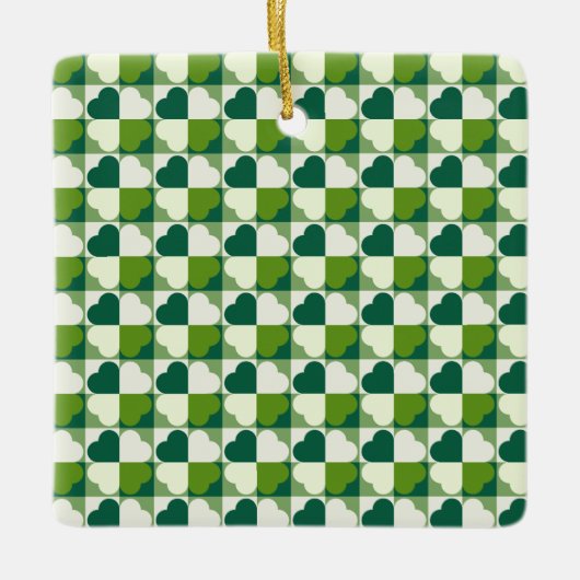 St. Patrick's Day Pattern Keramikornament (Vorderseite)