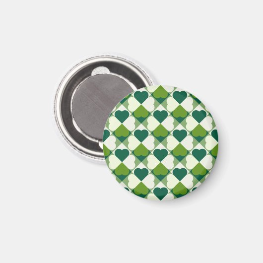 St. Patrick's Day Pattern Magnet (Vorderseite/Rückseite)