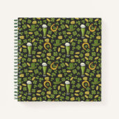 St. Patrick's Day Pattern Notizblock (Vorderseite)