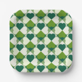 St. Patrick's Day Pattern Pappteller (Vorderseite)